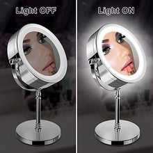 Carica l&#39;immagine nel visualizzatore di Gallery, Lighted Makeup Mirror，NOTENS Double-Sided 1x/10x Magnifying 18 LED Il Giro - Ilgrandebazar
