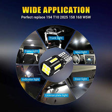 Carica l'immagine nel visualizzatore di Gallery, Canbus T1 501 W5W 194 168 9SMD 2835 Sostituzione lampadine a LED Versione 3.