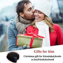 Carica l'immagine nel visualizzatore di Gallery, Loowoko Cappello Bluetooth Uomo Donna,Idee Regalo Natale Invernali,Berretto Bluetooth 5.1 Musica Cappello con Cuffie Stereo e Microfono Viva Voce,Cappello Invernale per Gli Sport all'Aria