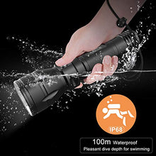 Carica l'immagine nel visualizzatore di Gallery, Kriogor Torcia Subacquea Impermeabile Super Luminoso XM-L2 LED A-1200 Lumen