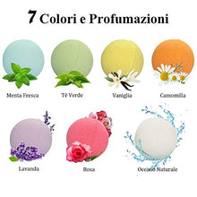 Carica l&#39;immagine nel visualizzatore di Gallery, 7 Bombe da Bagno, Sali Fatto a Mano, Regalo Rilassante e Lenitivo - Ilgrandebazar