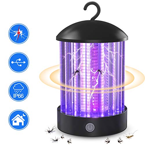 QcoQce Zanzariera Elettrica USB Ricaricabile, IP66 Impermeabile UV BK006-B