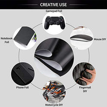 Carica l'immagine nel visualizzatore di Gallery, AOBETAK Adesivo Carbonio Fibra in Vinile con Raschietti in Plastica,1500 X 300mm 3D Adesivi Wrapping Sticker per Auto e Moto Fai-da-Te, Interno/Esterno, Pellicola Effetto Texture 3D, Nero Opaco