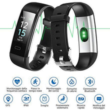 Carica l&#39;immagine nel visualizzatore di Gallery, MROTY Italia | Orologio Fitness Uomo Donna, Tracker, Smartwatch, Nero