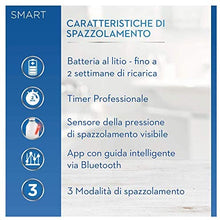 Carica l&#39;immagine nel visualizzatore di Gallery, Oral-B Smart 4 4000N Spazzolino Elettrico Ricaricabile, 1 Spazzolino Nero Connesso con Bluetooth, 2 Testine di Ricambio, Idea Regalo Natale