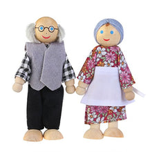 Carica l&#39;immagine nel visualizzatore di Gallery, NUOLUX Burattino di legno giocattoli bambole famiglie, 6pcs (colore... - Ilgrandebazar