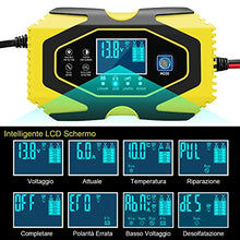Carica l&#39;immagine nel visualizzatore di Gallery, InThoor Caricabatterie Auto 12V/24V 6A, Mantenitore di Carica Moto...