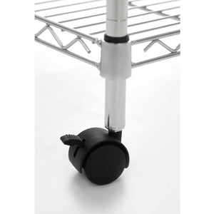 Seville Classics SHE14305ZB, Scaffale a 5 Ripiani, Metallo Argento (Silber) - Ilgrandebazar