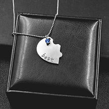 Carica l'immagine nel visualizzatore di Gallery, Elegant Rose, collana con ciondolo a cuore in argento a 3 pezzi, con... - Ilgrandebazar