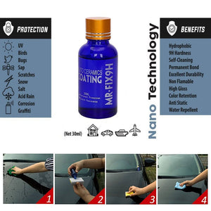 Greyghost Ceramic Coating, 9H Mr Fix Auto Ceramica Rivestimento, Car Paint... - Ilgrandebazar