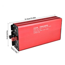 Carica l&#39;immagine nel visualizzatore di Gallery, Zerodis Inverter Onda Sinusoidale Pura Convertitore 12V 220V 2000W A - Ilgrandebazar