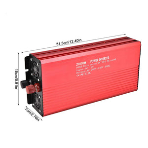 Zerodis Inverter Onda Sinusoidale Pura Convertitore 12V 220V 2000W A - Ilgrandebazar