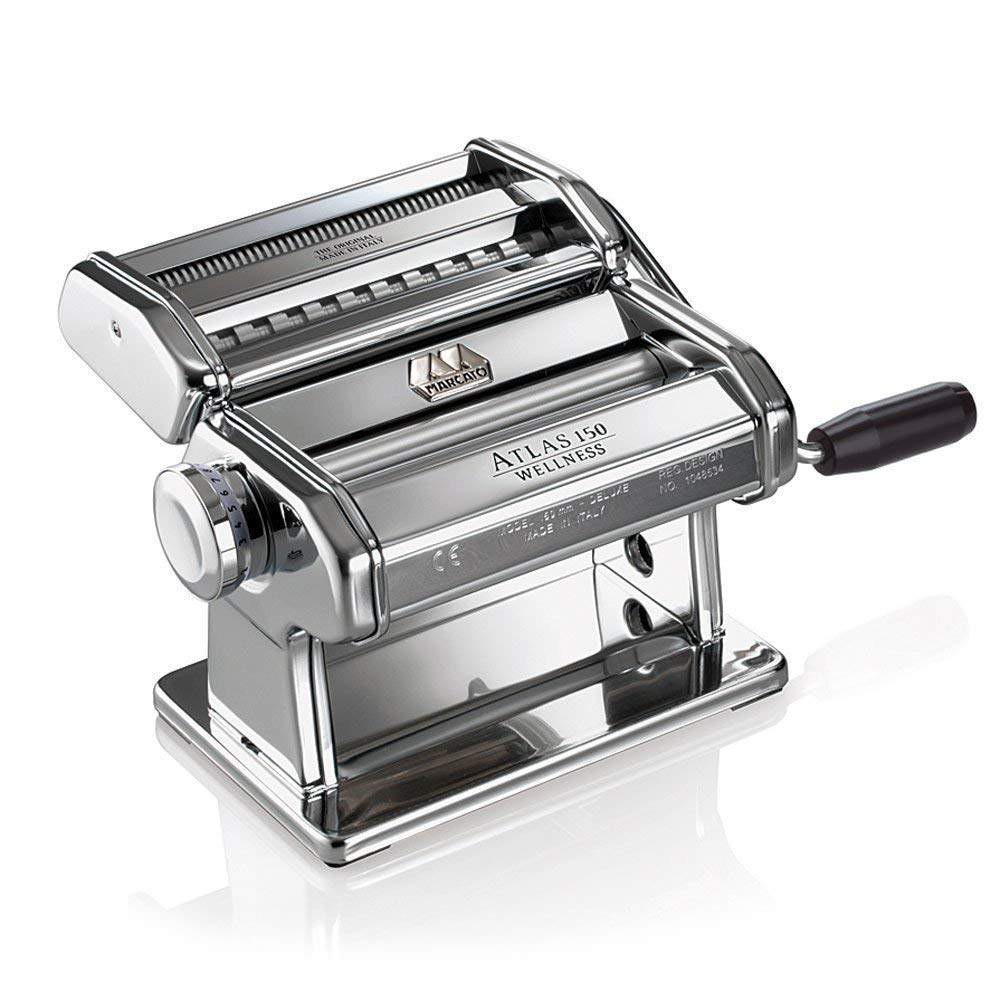 Marcato Classic Atlas AT-150-CLS Macchina per la Pasta 40x30x20 cm, Argento - Ilgrandebazar
