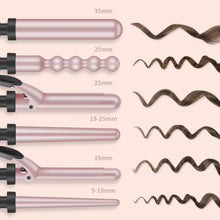Carica l&#39;immagine nel visualizzatore di Gallery, Ferro Arricciacapelli 6 in 1 LCD 80°C - 230°C Temperatura Regolabile... - Ilgrandebazar