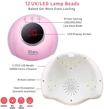 Carica l&#39;immagine nel visualizzatore di Gallery, McNory 24W Lampada Unghie UV Led per Gel Unghie Automatico Sensore con 3 Timer Preimpostati (30s,60s,90s)