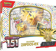 Carica l&#39;immagine nel visualizzatore di Gallery, Pokémon Collezione Zapdos-ex dell’espansione Scarlatto e Violetto-151 del GCC, edizione in italiano, 290-60362