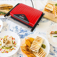 Carica l&#39;immagine nel visualizzatore di Gallery, OZAVO Panini Maker/Griglia, Tostiera,Pressa a sandwich, Griglia elettrica,... - Ilgrandebazar