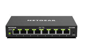 NETGEAR GS308E Switch Ethernet 8 porte, Gigabit Smat Plus, hub...