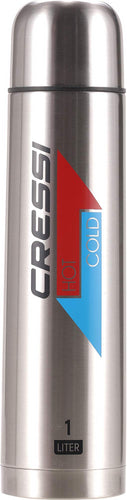 Cressi Stainless Steel Thermal Flask, Borraccia 1 l, Argento (Silver) - Ilgrandebazar