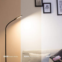 Carica l&#39;immagine nel visualizzatore di Gallery, Lampada da Pavimento a Stelo in LED, Paralume Classico Semplice Black - Ilgrandebazar