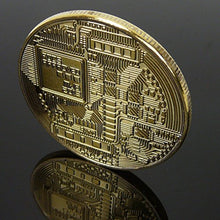 Carica l&#39;immagine nel visualizzatore di Gallery, LZWIN Rexul - 1 Moneta Bitcoin, placcata in Oro, Collezione Fisica di Monete... - Ilgrandebazar