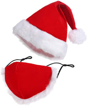 Carica l'immagine nel visualizzatore di Gallery, Toyssa Cappello Babbo Natale Rosso Cappello Natale con Pompon Cappelli di Natale in Peluche per Festa di Natale Decorazione Accessori per Bambino e Adulto Unisex
