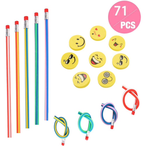 71 Pcs Set sacchetto del partito dei capretti, Annhao matite Multicolore - Ilgrandebazar