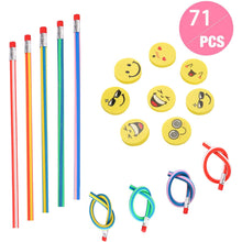 Carica l'immagine nel visualizzatore di Gallery, 71 Pcs Set sacchetto del partito dei capretti, Annhao matite elastiche e... - Ilgrandebazar