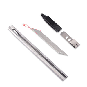 Ehdis® Light Duty 9 millimetri Snap Fuori 30 gradi Lame Slim guaina argento - Ilgrandebazar