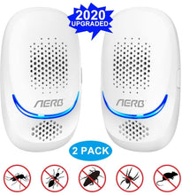 Carica l&#39;immagine nel visualizzatore di Gallery, [2020 NEW] Aerb Repellente ad Ultrasuoni, 10W Antizanzare Ultrasuoni Portatile ad innesto, 100% Sicuro per Persone e Animali, per Topi, Pulci, Zanzare, Roditori, Scarafaggi, Formiche, Ragni, 2 Pezzi