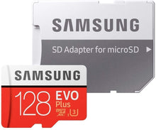 Carica l'immagine nel visualizzatore di Gallery, Samsung, Evo Plus, Micro SD SDXC da 128 GB, classe 10 U3, scheda di memoria, 100MB/S, 4K Ultra HD, MB-MC128HA/EU