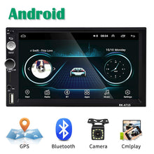 Carica l&#39;immagine nel visualizzatore di Gallery, Android Autoradio 2 Din GPS CAMECHO Touchscreen 18.1 x 10.4 x 4.7 cm, nero - Ilgrandebazar