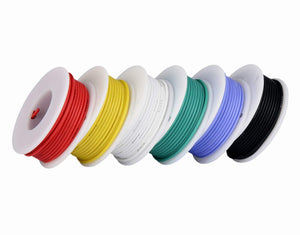 Cavo elettrico 18 AWG, kit 18 awg, Nero, Bianco, Rosso, Blu Verde, Giallo - Ilgrandebazar