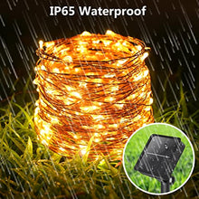 Carica l'immagine nel visualizzatore di Gallery, [2 Pacchi] Luci Solari Esterno, Bitjam 14M 120LED Catena Luminosa Esterno Solare 8 Modalità Solare Stringa Fata Luci Impermeabile Filo di Rame Lucine Decorative Per Giardino,Cortile,Festa,Bianco Caldo