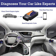 Carica l&#39;immagine nel visualizzatore di Gallery, OUNDEAL OBD2 WiFi Auto Code Lettore, Diagnosi Scansione Strumento con 3000... - Ilgrandebazar
