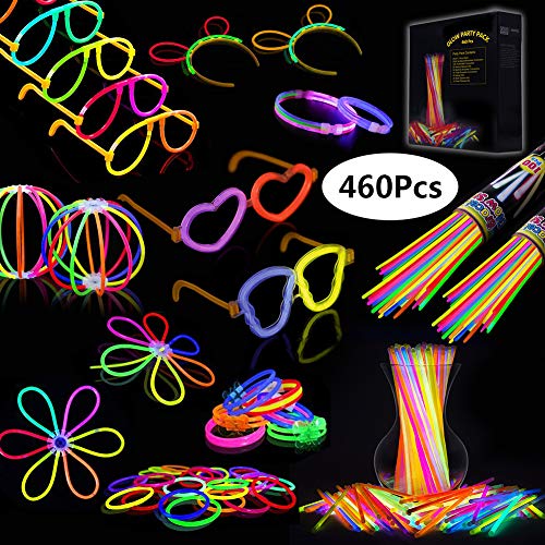 Josechan Glow Sticks, 200 PCS 8'' Bagliore colorato bastoni Bulk e 200 Pcs - Ilgrandebazar