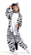 Carica l&#39;immagine nel visualizzatore di Gallery, Costume Tutina Peluche di Zebra per Bambini- Nero/Bianco - Taglia 115 - Ilgrandebazar