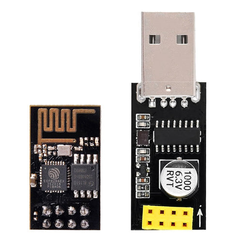 IZOKEE ESP8266 ESP-01 Serial WiFi Modulo con Adattatore USB a + - Ilgrandebazar