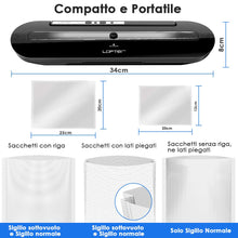 Carica l&#39;immagine nel visualizzatore di Gallery, Macchina Sottovuoto per Alimenti Professionale LOFTER macchina LF-02, Nero - Ilgrandebazar