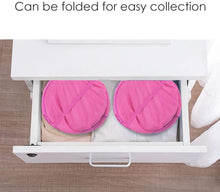 Carica l'immagine nel visualizzatore di Gallery, WD&amp;CD Set di 2 Portabiancheria Pieghevole, Cesto per Biancheria con Manici, Borse Organizer per Vestiti Sporco, Giocattoli, Bagno, Camera da lettoGiochi, Accessori, Rosa Rossa