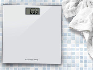 Rowenta BS1131 Classic Bilancia Pesapersone Digitale con Piatto in Vetro, Bianco
