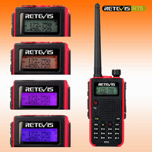 Carica l&#39;immagine nel visualizzatore di Gallery, Retevis RT5 Walkie Talkie Professionali 7W Doppia Banda 128 2 Pezzi, rosso - Ilgrandebazar