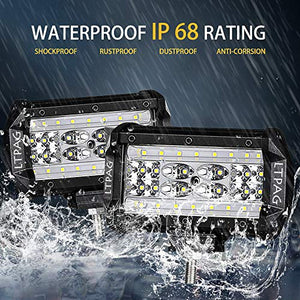 Faro da Lavoro, LTPAG 5'' 84W 16800lm Faretto - 56 LEDs 5"- 84W-2Pcs - Ilgrandebazar
