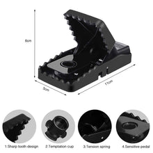 Carica l&#39;immagine nel visualizzatore di Gallery, O-Kinee Trappola per Topi, 4 Pezzi Trappole Topi Assassini Sensibili, 4pcs - Ilgrandebazar