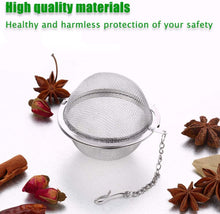 Carica l'immagine nel visualizzatore di Gallery, Xloey, confezione da 2 colini da tè in acciaio inox, infusore per tè a forma di sfera, filtro per tè e spezie 2 Pack Tea Strainer