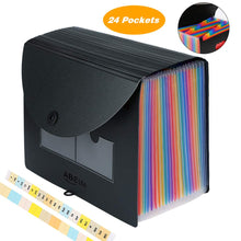 Carica l&#39;immagine nel visualizzatore di Gallery, Cartella Portadocumenti A4 con Coperchio - ABClife 24 Tasche - Ilgrandebazar