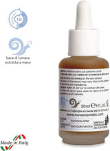 Carica l'immagine nel visualizzatore di Gallery, Nuvo’ Bava di Lumaca 80% Siero Gel Contorno Occhi BIOLOGICO CERTIFICATO Caffeina Vitamina C Estratto di Verbasco per Borse ed Occhiaie Idratante Illuminante Antirughe Uomo Donna Made in Italy