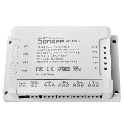 4CH Pro R2 WiFi Interruttore Intelligente Wireless 4 Gang PRO - Ilgrandebazar