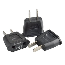 Carica l'immagine nel visualizzatore di Gallery, Neuftech® 3 X Adattatore da Viaggio Spina de Presa Euro su USA US della...