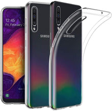 Carica l'immagine nel visualizzatore di Gallery, EasyAcc Custodia per Samsung Galaxy A50/A30s Cover + Pellicola in Vetro Temperato, Morbido TPU Cover Cristallo Limpido Trasparente Slim Anti Scivolo Protezione Case Antiurto per Galaxy A50/A30s